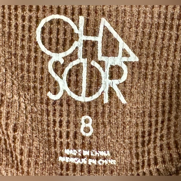 CHASER NWT Sz 8 Brown Corduroy Long Sleeve Button-Up Shirt - Picture 2 of 6